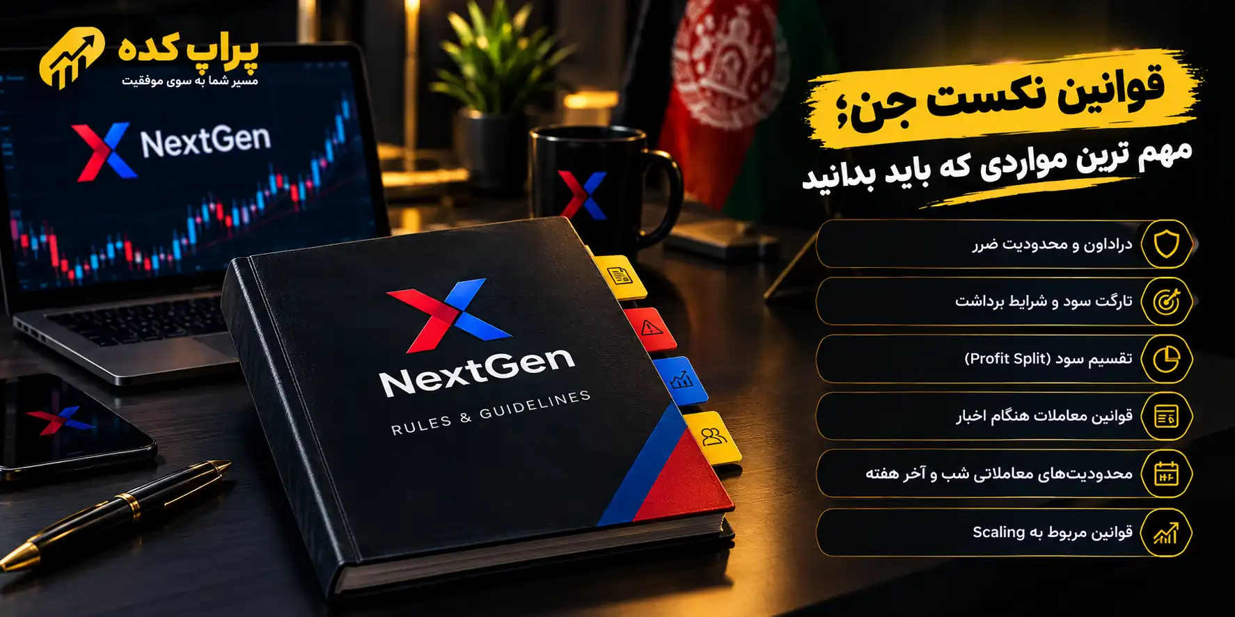 بهترین پراپ برای افغان ها؛ چرا NextGen می تواند انتخاب مناسبی باشد؟ 1 قوانین نکست جن - بهترین پراپ فرم برای افغان ها